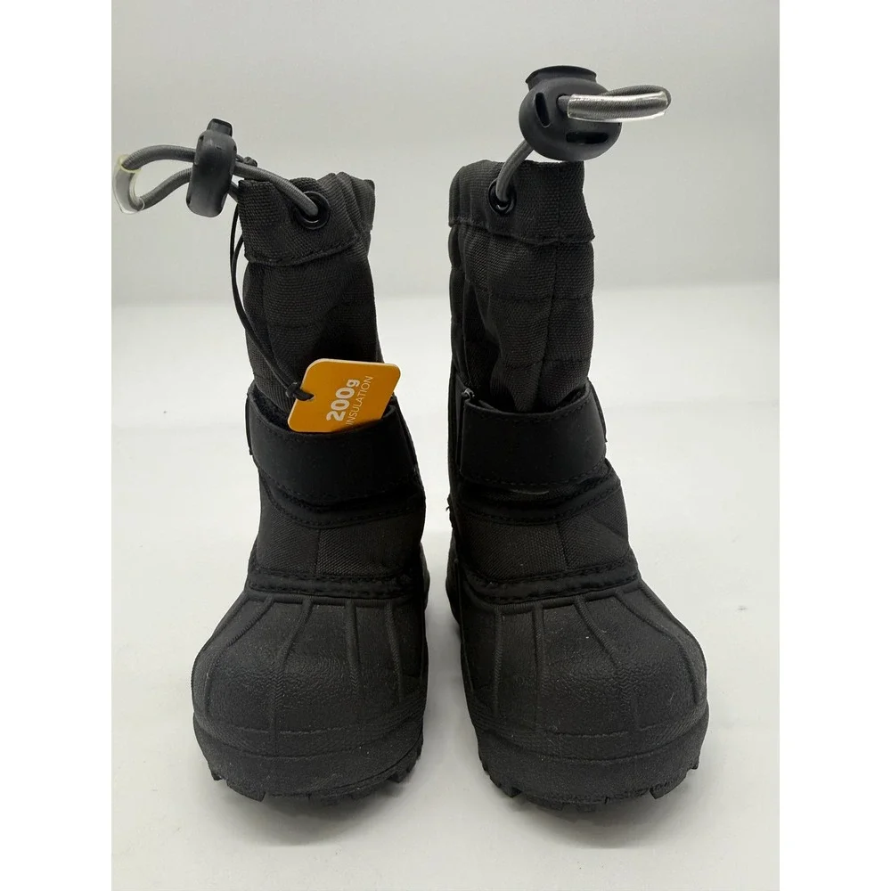 Columbia Toddler Powderbug Plus II Snow Boots Black Waterproof BV1326-012 Size 4
